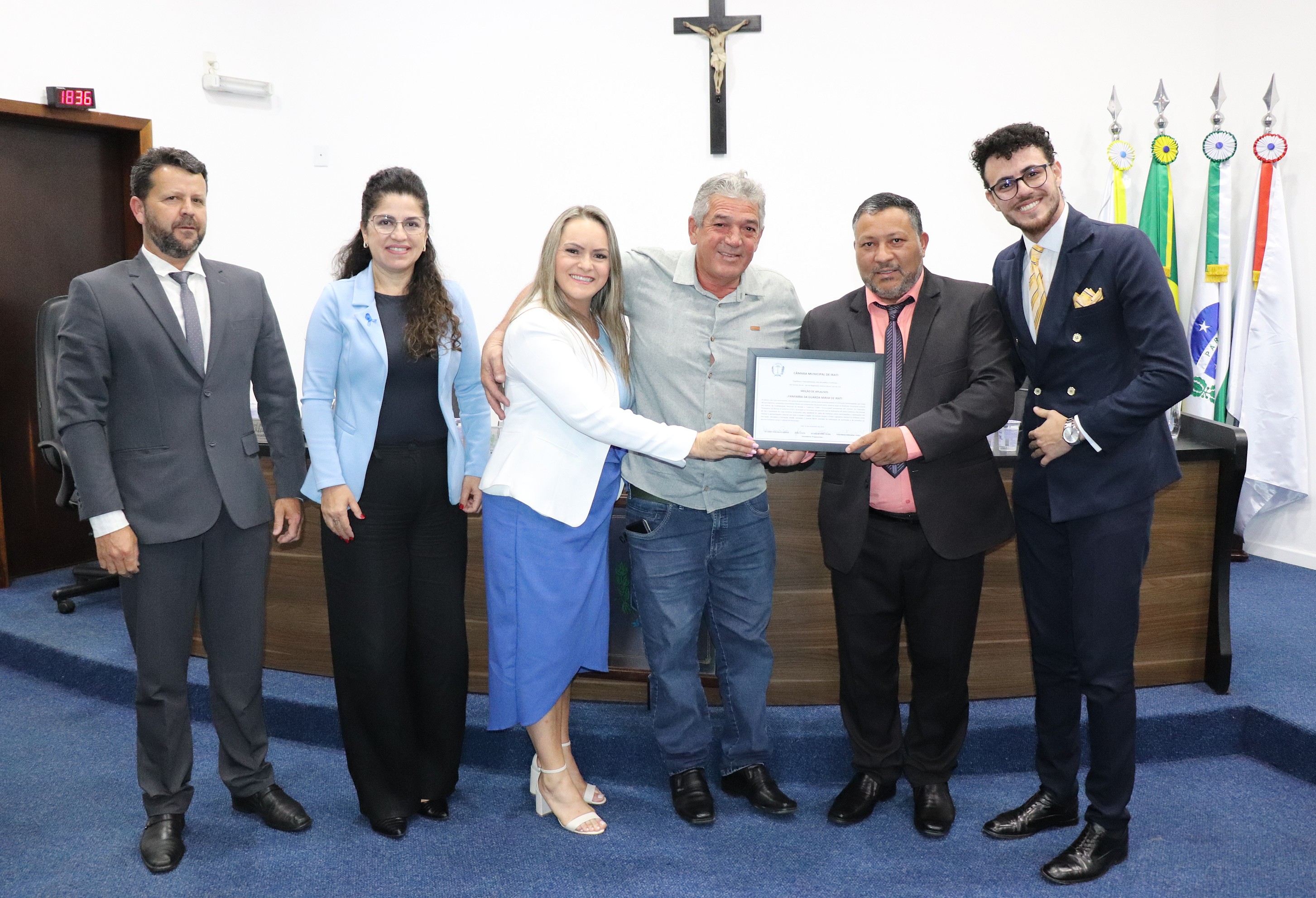 Câmara homenageia com Moção de Aplausos a Fanfarra da Guarda Mirim de Irati