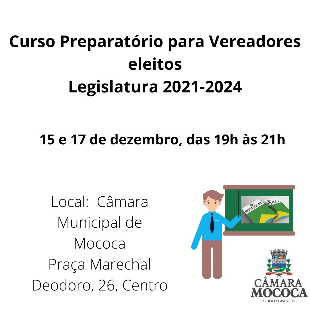 Curso preparatório para vereadores eleitos