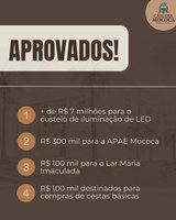 IMPORTANTES PROJETOS DE LEI SÃO APROVADOS PELA CÂMARA MUNICIPAL DE MOCOCA