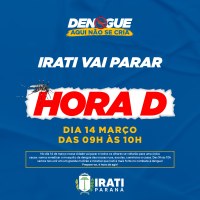 Irati inicia campanha “Dengue aqui não se cria!”